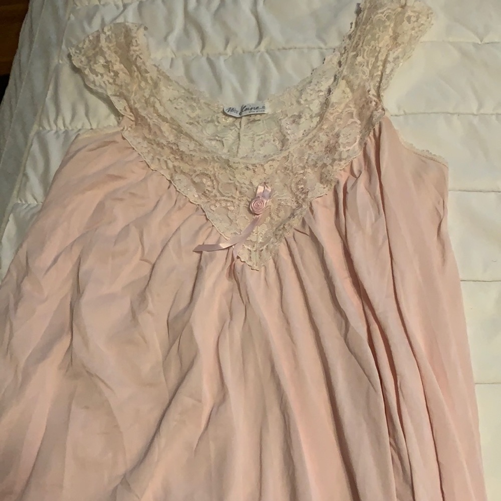 Pale pink nightgown from Miss Elaine